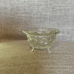 Vintage pressed glass ashtray
